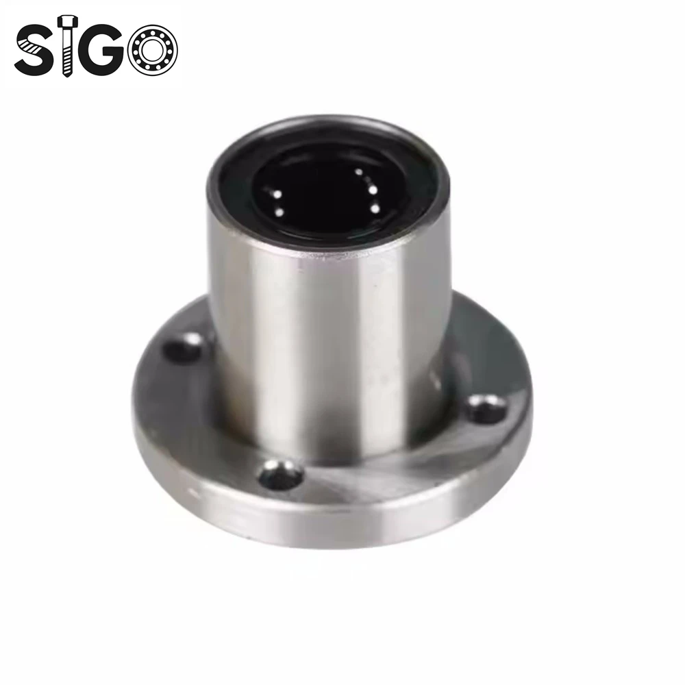 Rodamiento de movimiento lineal de acoplamiento de brida redonda serie Sigo LMF LMF8UU/LMF10 para eje de varilla