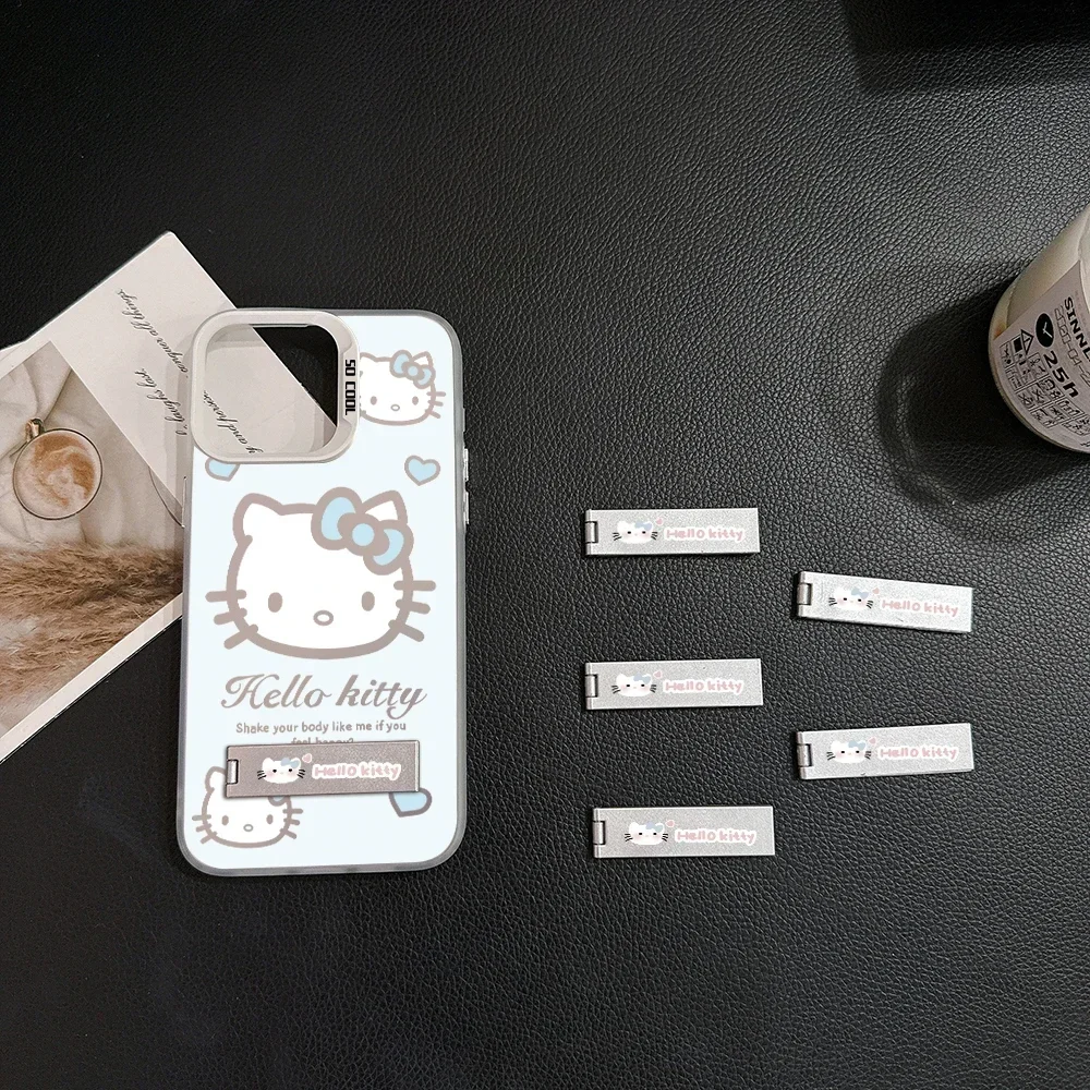 Blue Cute Hello Kitty Phone Case for Samsung A73 A72 A55 A54 A53 A35 A34 A33 A24 A23 A22 A15 A14 A13 A05 4G 5G Cover with Holder image 6