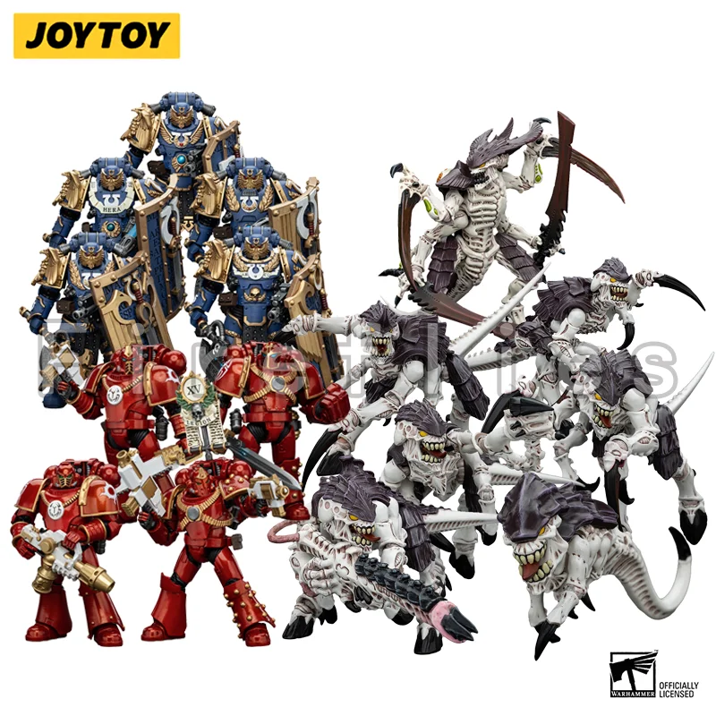 1/18 JOYTOY Action Figure The Horus Heresy 40K Warmaster Horus Lieutenant Titus Tyranids Hive Fleet Anime Model