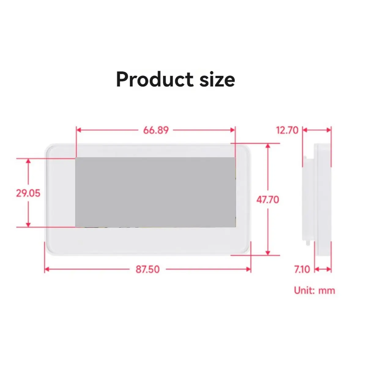 newA10R 2.9 Inch NFC E-Paper Display Screen Passive RYBW Color No Battery Needed Wireless Power & Data Transfer