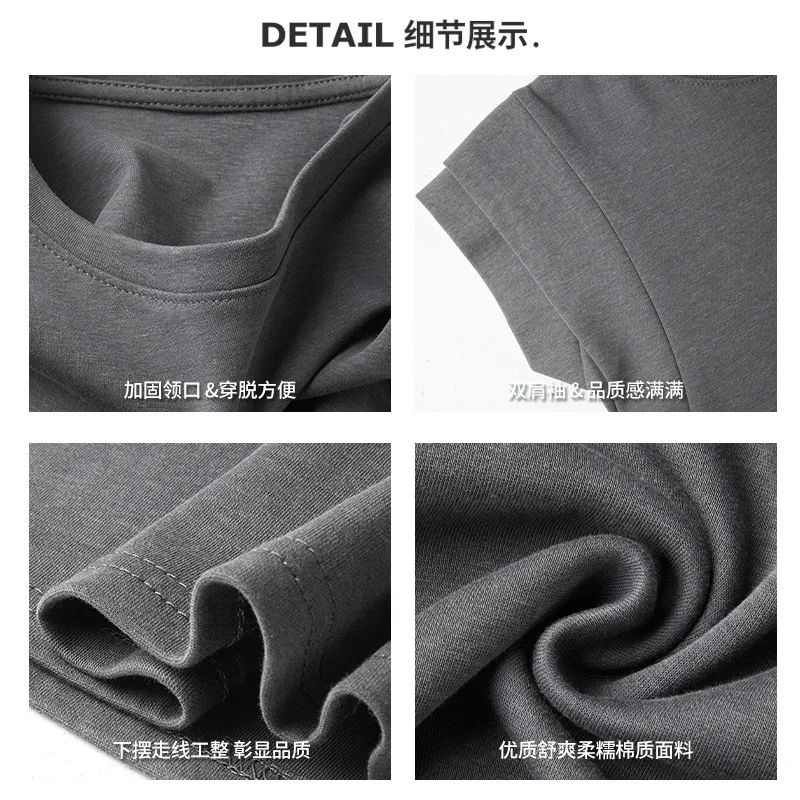 T-shirt a maniche corte con spalla regolare, collo rotondo, doppia spalla, dimagrante, sensazione di fascia alta, per donna, casual, versatile, ampia