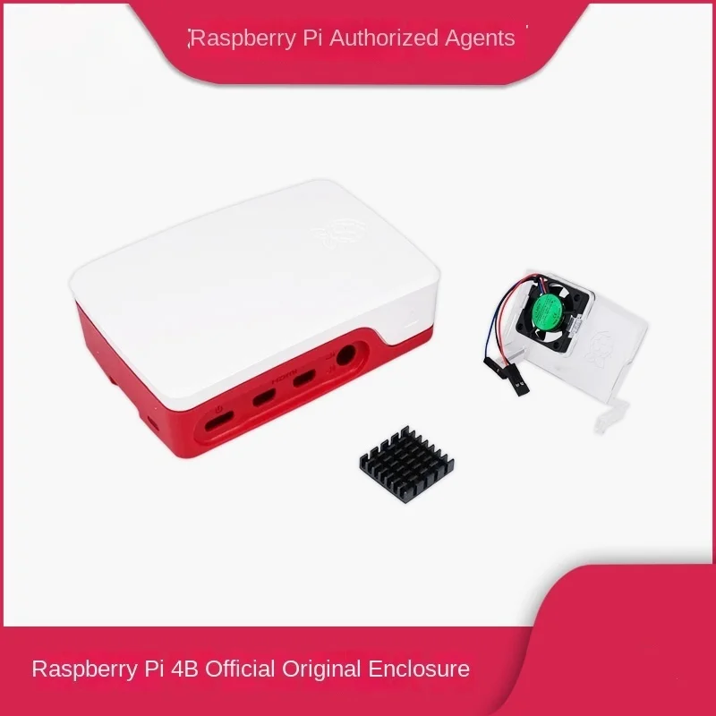 

Raspberry Pi 4 Official Case Fan Heat Sink Raspberry Pi 4 Case Red White Black