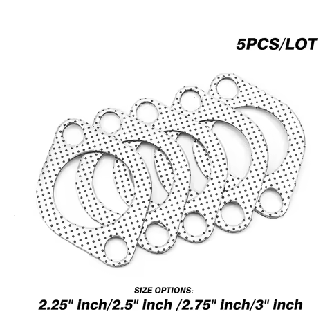 CNSPEED 2.25 inch 56mm Aluminum Car EngineDownpipe Flange Universal Exhaust Pipe Gasket with two holes 5pcs/LotYC101291