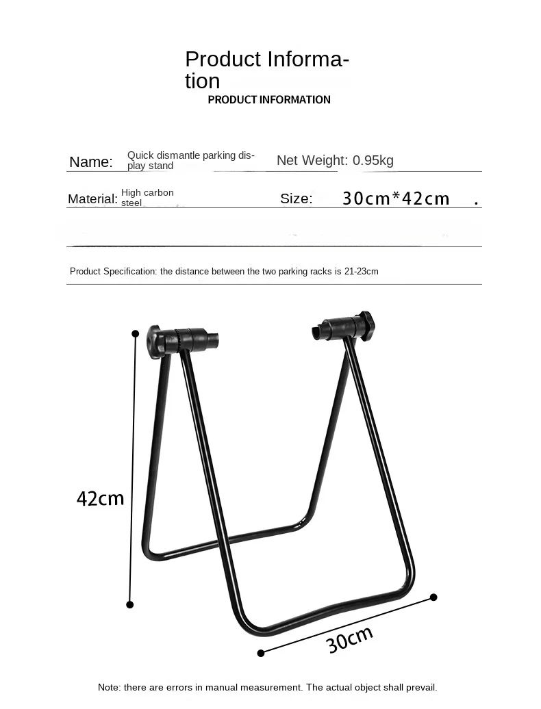 Hohe Qualität Universal Flexible Fahrrad Display Triple Radnabe Reparatur Ständer Kick Ständer Für Parkplatz Halter Klapp – Detail 2