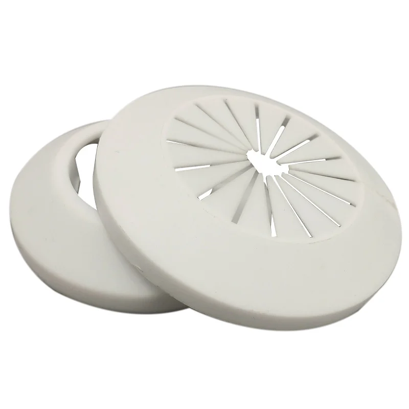 2pcs Round Decorative Cover Plastic PP Wall Hole Duct Pipeline Cover Valve Pipe Plug Kitchen Shower Room Home Accessories