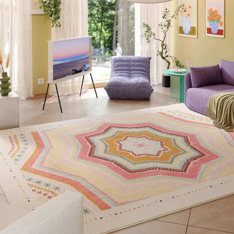 

Large Area Carpets for Living Room Dopamine Color Bedroom Decor Plush Carpet Thickend Lounge Floor Mat Fluffy Soft Cloakroom Rug