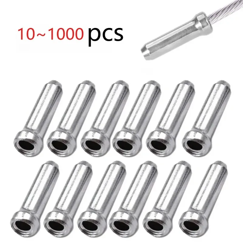 دراجة كابل نهاية 10-1000 قطعة تركيب سبائك الألومنيوم كابل نهاية قبعات دراجة الفرامل Derailleur شيفتر قبعات العقص نصائح الدراجات أجزاء #1