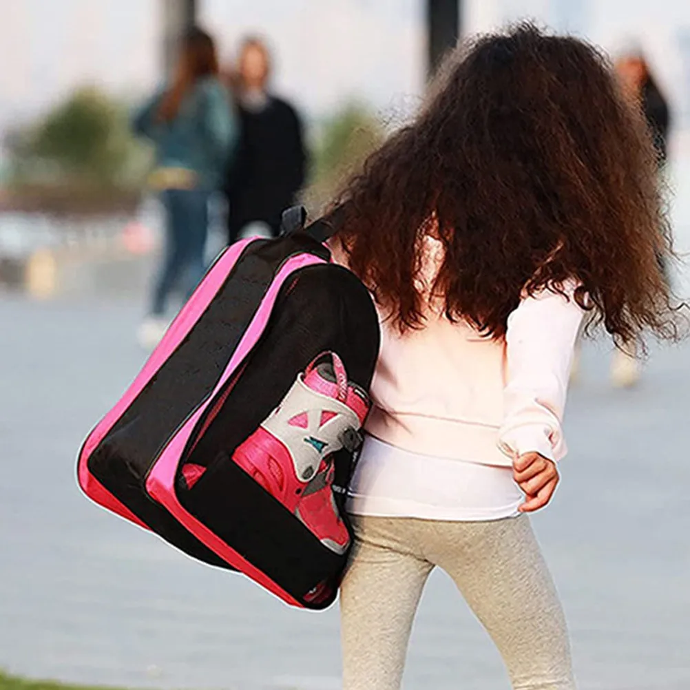 

Стильная сумка-органайзер для роликовых коньков, дышащая сумка для обуви, портативный чехол для хранения с ручкой, сумка для роликовых коньков, чехол для ледовых коньков