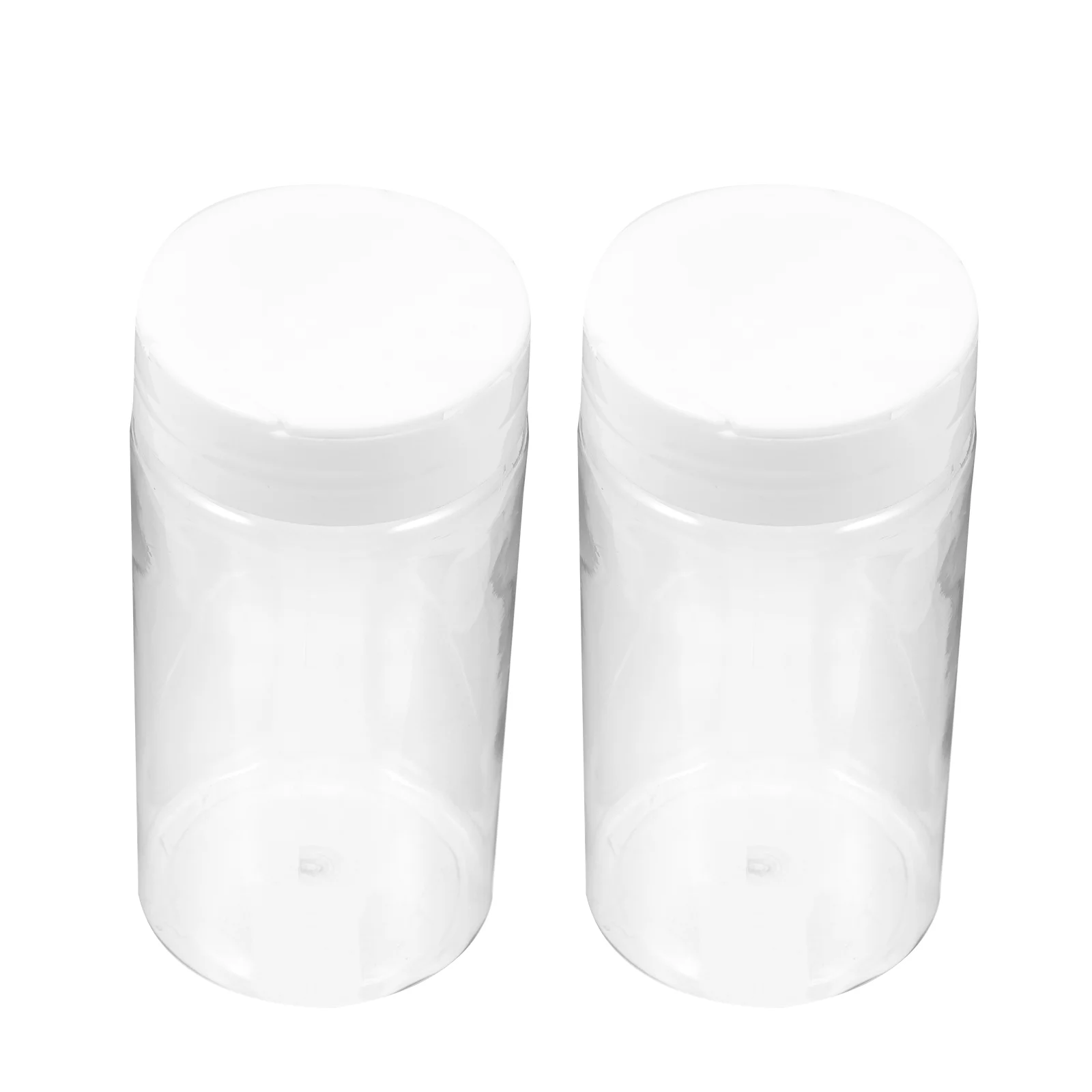 

2 Pcs Feeding Bottle Transparent Fish Equipment Storage Bottles Dispenser Containers Plastic Aquarium Tanks