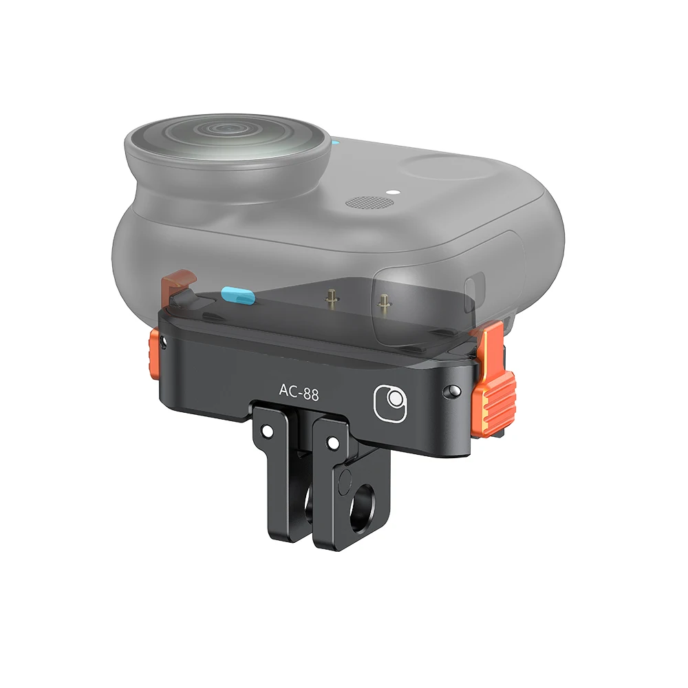 

Aluminum Alloy Quick Release Charging Mount with Magnetic Attachment Type C Port 1/4 Screw Adapter for Insta360 GO Ultra