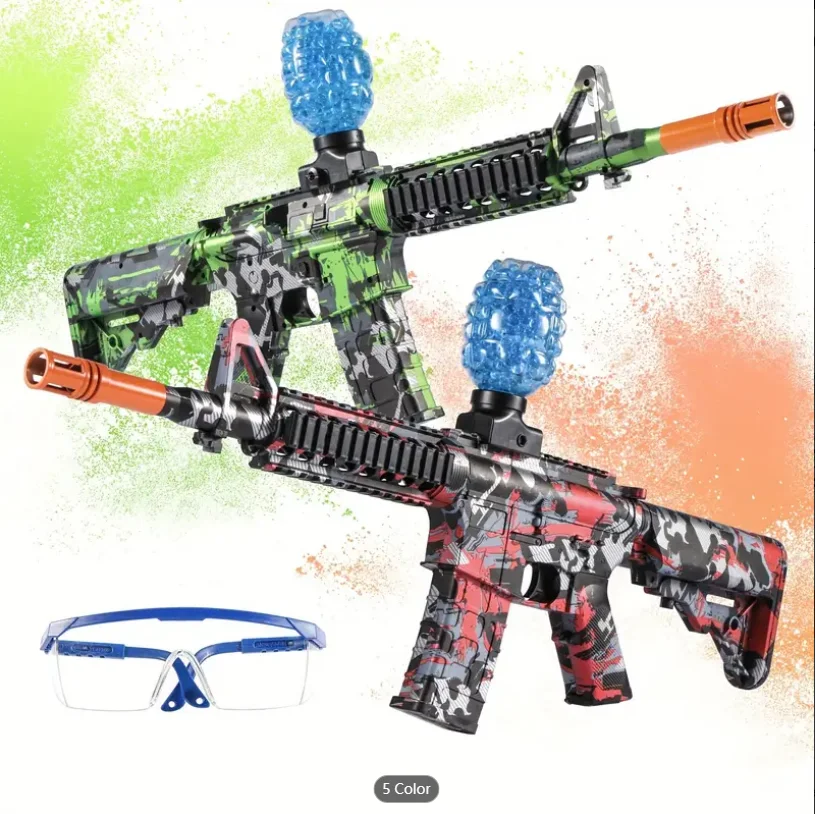 새로운 M4A1 젤 볼 장난감 총, 두 가지 색상, 연속 발사 가능, 소년용 게임 장난감, 동일한 모델, 새해 선물