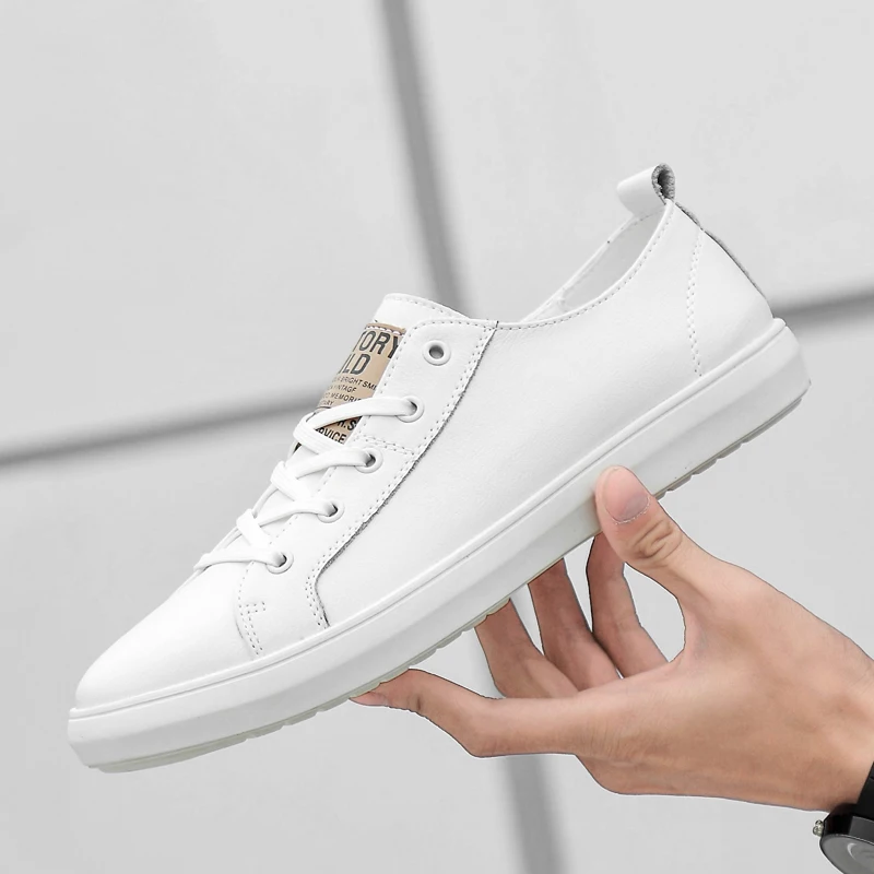

2025 Men's New Autumn Breathable White Sneakers - Stylish Casual Loafers with Premium Feel
