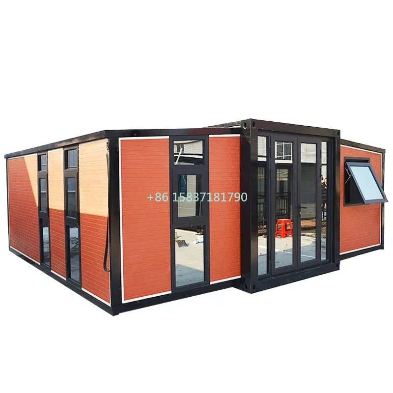 Tiny Homes Folding House Container Outdoor Camping Holiday Villa Mobile Home 20ft 40ft Folding Expandable Container House Room