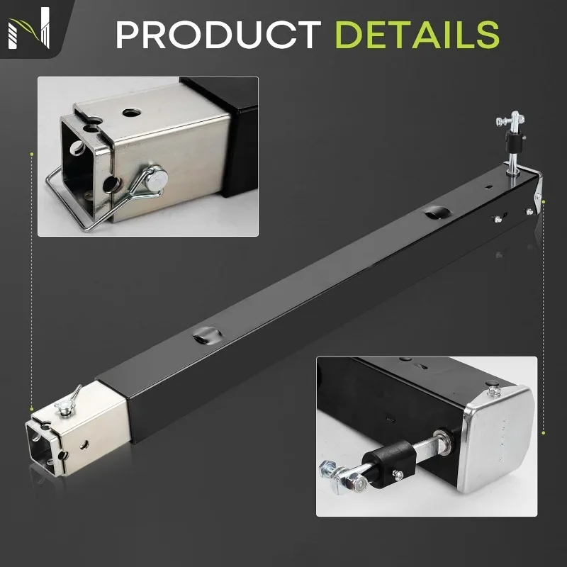 Perna do trem de pouso RV de quinta roda com perna de queda e pino de gaiola compatível com Lippert Venture, Atwood, Stromberg Carlson - 29,5" Universal Re