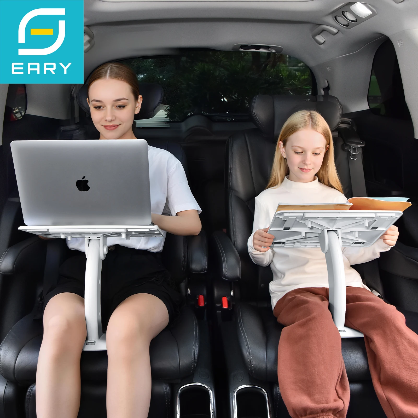 

Eary Portable Car Laptop Tray Table iPad Tablet Stand Multi-Angle Adjustable Book Reading Holder for kids Car Seat Accessories