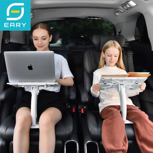 Eary-bandeja portátil para ordenador portátil para coche, soporte para tableta iPad, soporte de lectura de libros ajustable multiángulo para niños, accesorios para asiento de coche