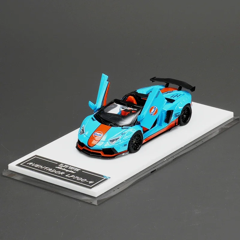 TPC 在庫あり 1:64 アヴェンタドール LP700-4 ガルフ コンバーチブル シザードア オープンモデル コレクション ミニチュアカー おもちゃ ダイキャスト ディオラマ