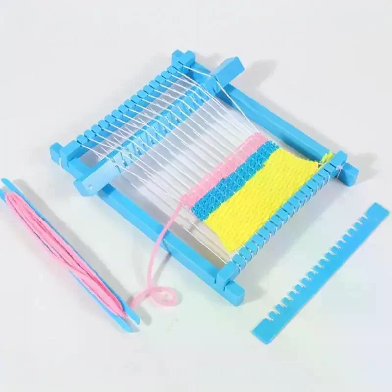 1 Set Kids Technology Handmade Weaving Tool STEM DIY Weaving Loom Kit For Primary Secondary School Students