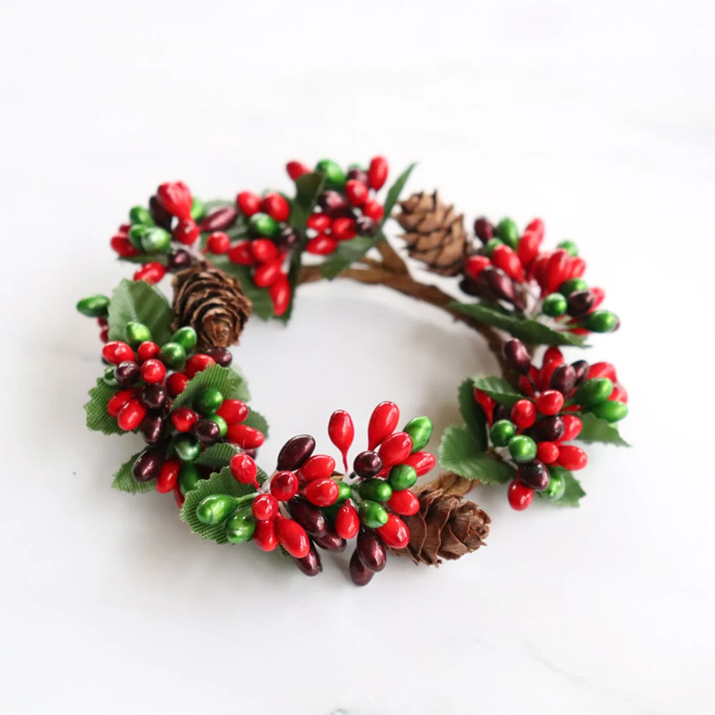 

2Pcs Christmas Elegant Christmas Wreath Joyful Festive Decor Door Party Xmas Home Accent Fireplace Wedding