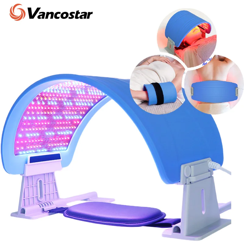 573 LEDs Light Therapy LED Mask Facial Light Mask Foldable Photon 7 Color Modes Flexible Beauty in Home Rejuvenation Skin Care