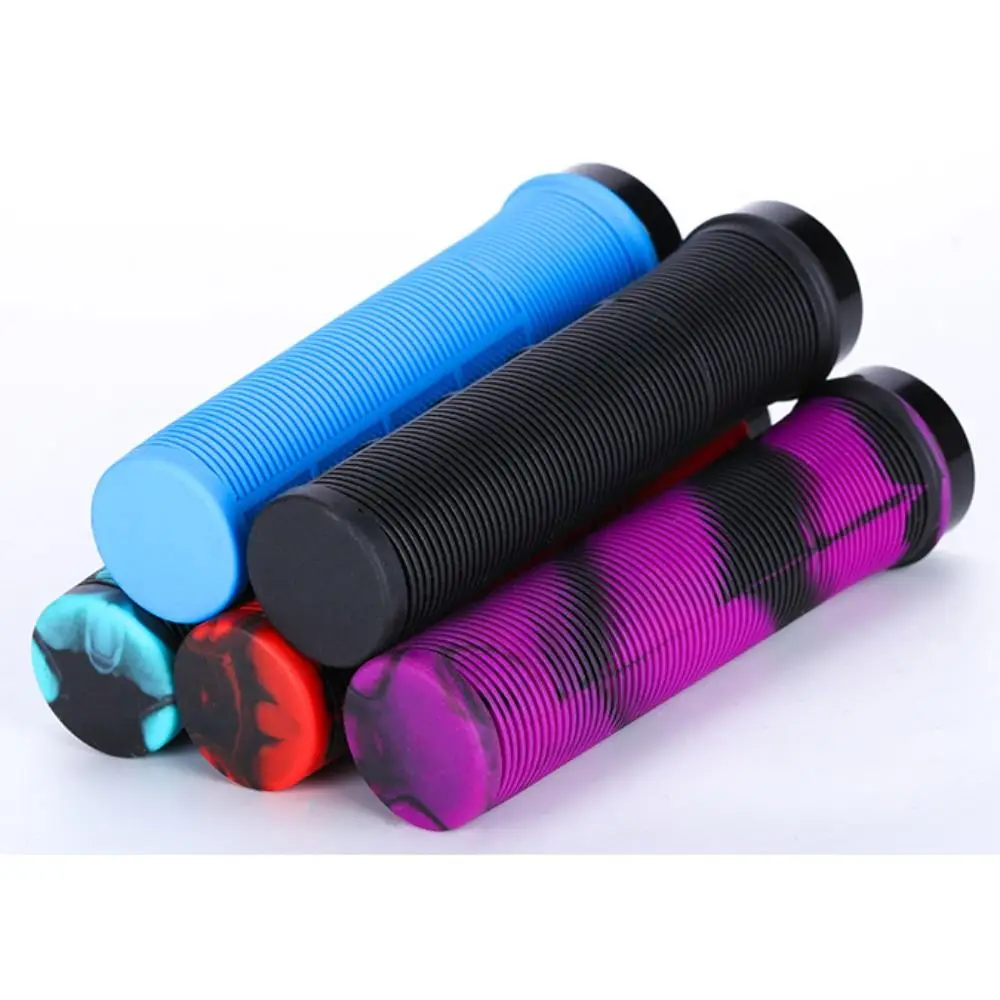 Practical TPR Bicycle Handle Bar Grips 5 Colors Shockproof Handlebar Cover Non-slip Cycling Accessories Outdoor Sports