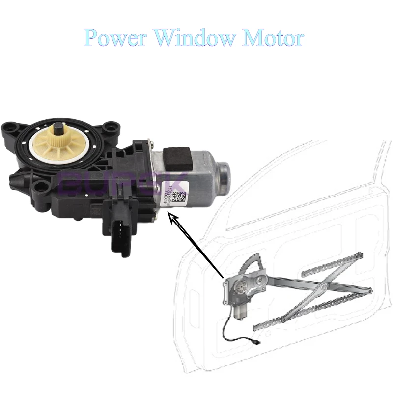 BUPEK Car Power Window Lift for 2017-2023 Hyundai Azera Ioniq Grandeur Electric Window Regulator Motor Genuine Parts 82460G2020