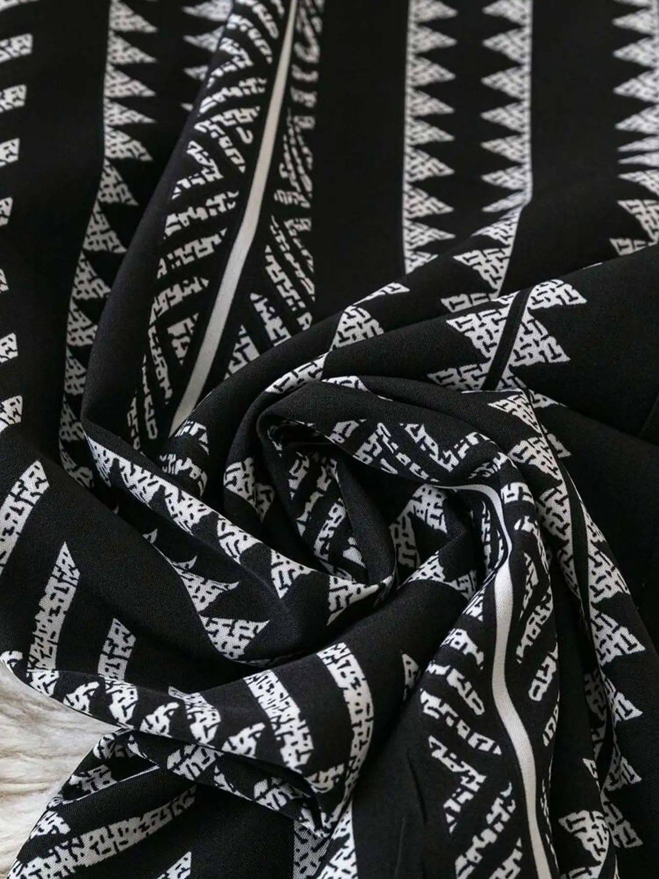 【مقاس كبير】 بنطال خصر بربطة عنق مطبوعة بالزهور، بنطال مريح كاجوال للارتداء اليومي، قيعان نسائية لجميع المواسم