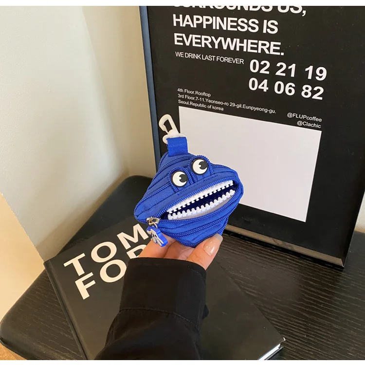 Monster Headphone Bag Cute and Creative Cartoon Key Storage Bag Backpack Pendant Funny and Cute Coin Purse Personalized Pendant