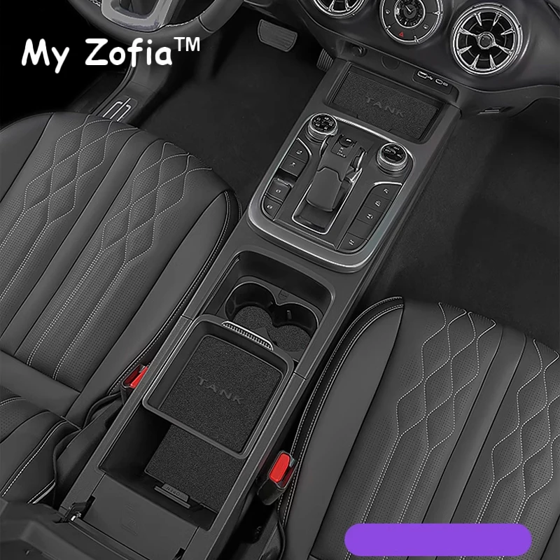 For GWM Great Wall Tank 300 2023 2024 2025 Car Door Slot Pad Water Coaster Storage Box Non-slip Mat Interior Decoration Protect