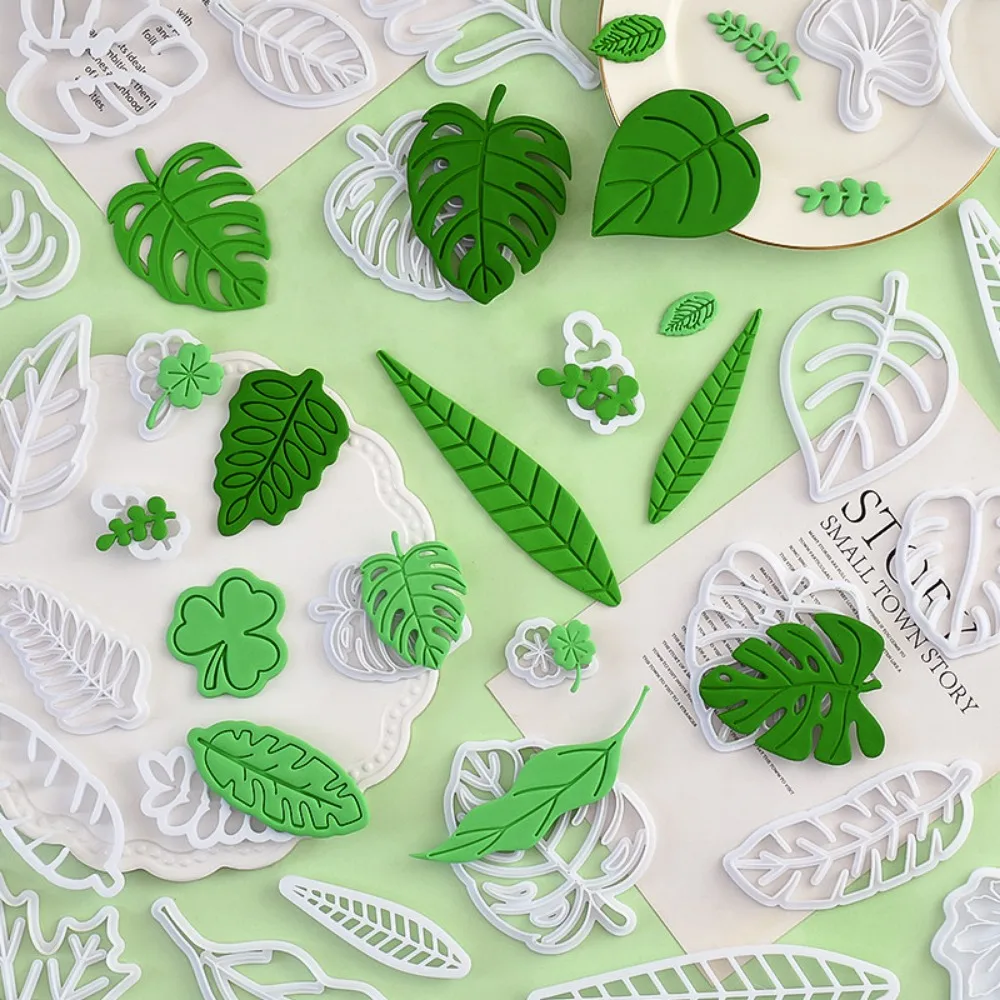 

Various Leaves Leaf Shapes Foliage Clay Cutter Mold for Polymer Clay, Resin, Fondant - DIY Craft Tools, Embossing Stamp, Ceramic