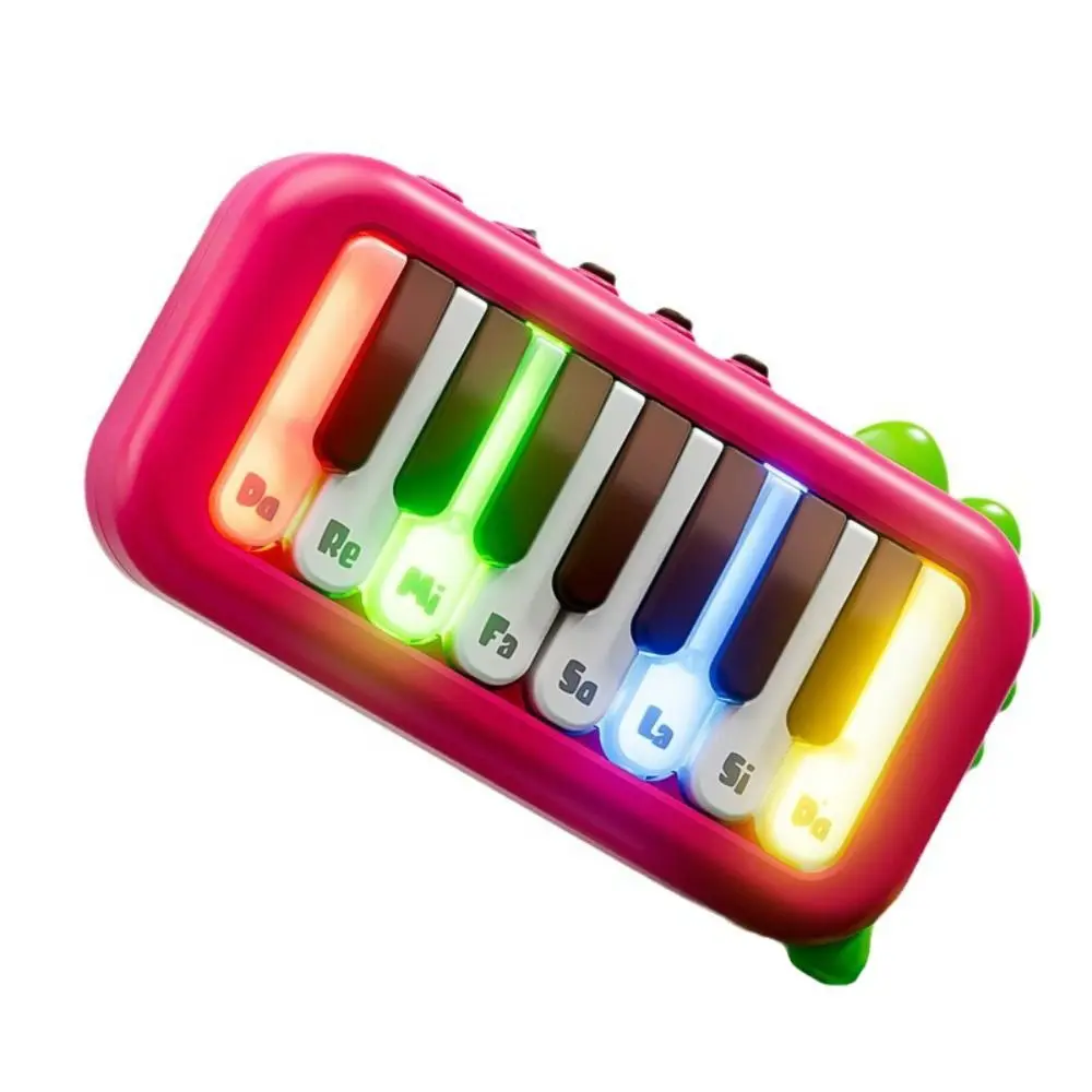 Juguete de Piano Electrónico para niños, instrumento Musical de dinosaurio rosa, órgano electrónico educativo temprano