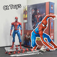 New CT Toys Spiderman Figure Mafex 185 Miles Morales 2099 Classic Costume Spider-Man Action Figure Anime Mafex185 Figurine Toys