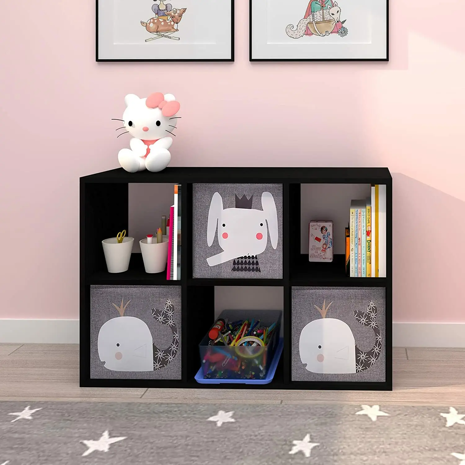 

Органайзер для хранения на 6 кубов, штабелируемый, книжная полка, для спальни