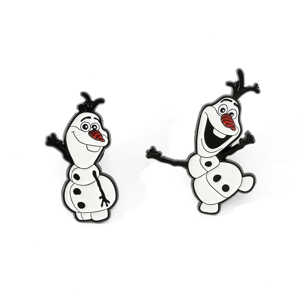 Disney Frozen Snow Treasure Brooch, Cute Cartoon Metal Badge, Backpack Hat Decoration Badge Accessoriess, Clothing Accessories