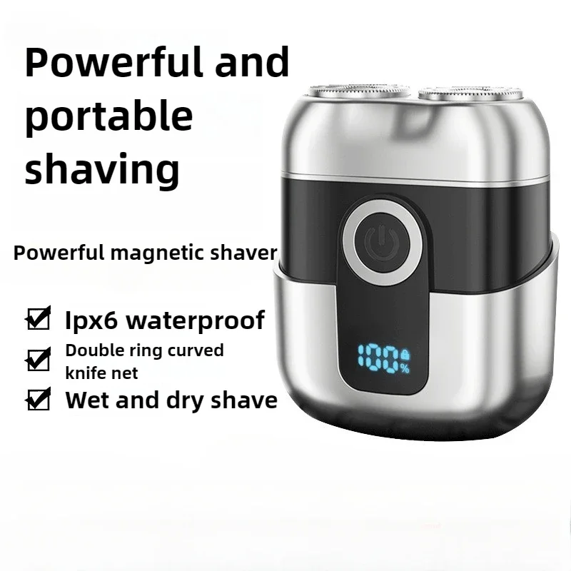 

Мини-электробритва: компактная, с быстрой зарядкой, для дома и автомобиля, мужская, портативная, с LED-дисплеем