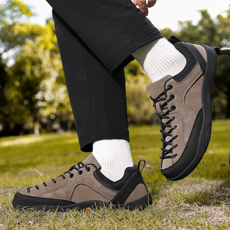 2027 Herren Damen Breiter Zehenbereich Outdoor-Wanderschuhe Große Größen Komfort Langlebig Rutschfest Lässige Trekking-Sneaker für Alle Geländearten – Detail 6