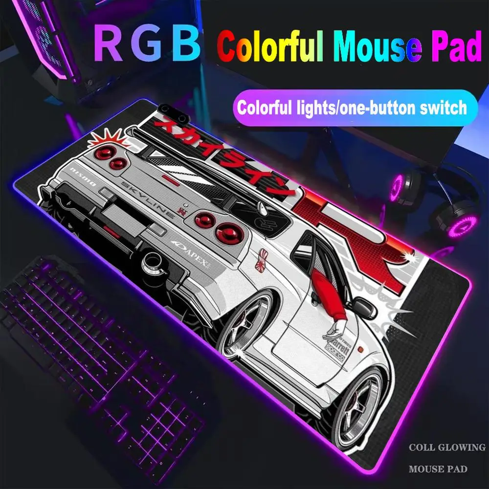 

Racing Sports Car Mousepad Cartoon Lockedge Large Gaming Mouse Pad Computer Gamer Keyboard Mouse Mat Desk For PC Desk Pad XAXC