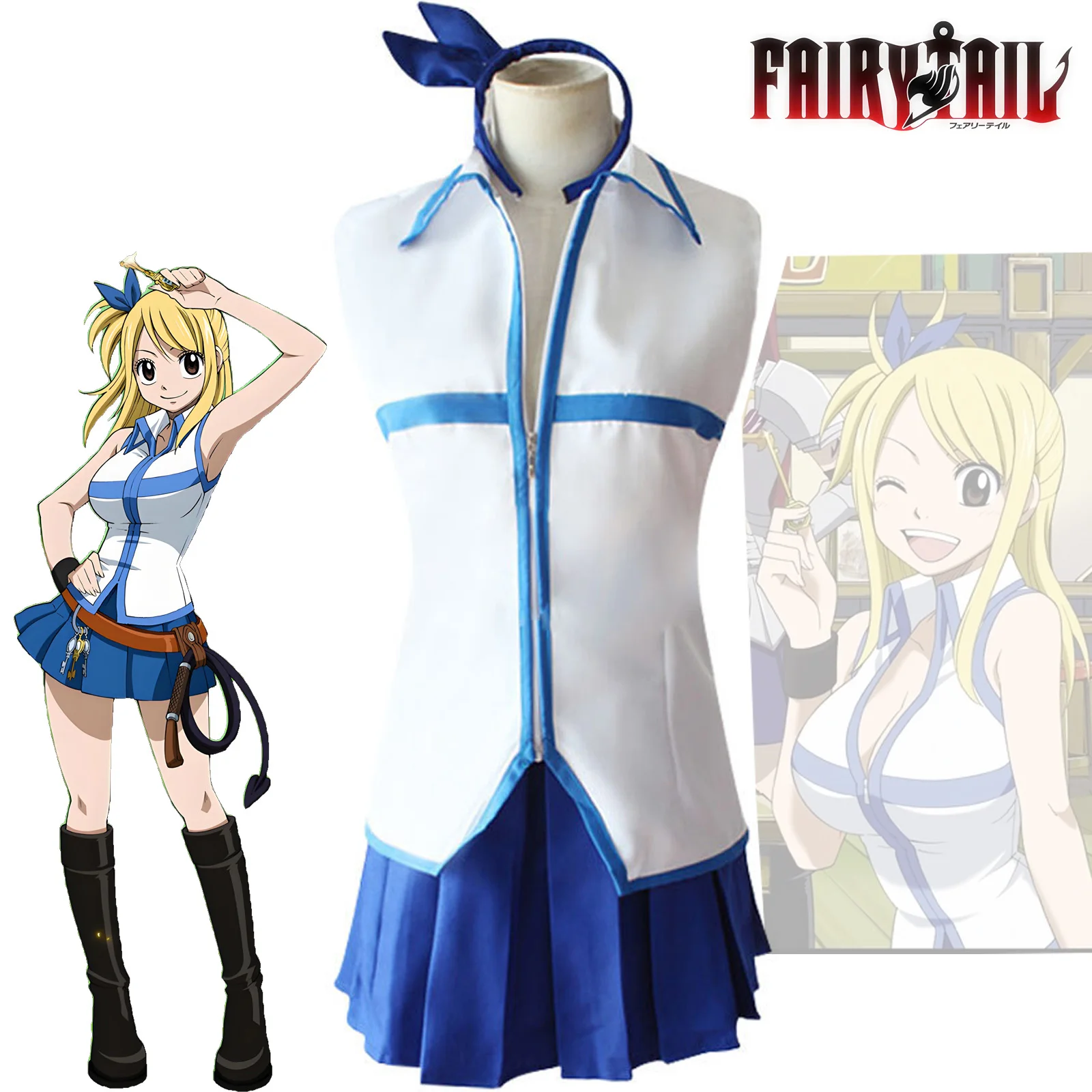 

Костюм для косплея Люси из аниме «Волшебный хвост»