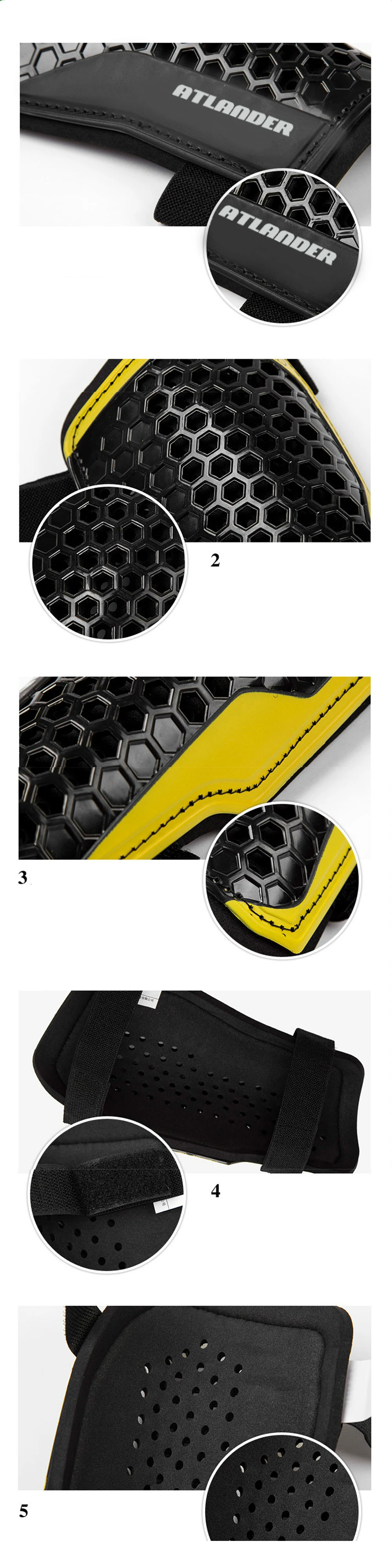 Fußball Schienbeinschutz Doppelschicht Fußball Training Bein Schutzpolster Verdickung Sport Leggings Unterstützung Mit Knöchel Schützen Fußball – Detail 8