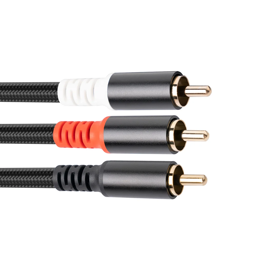 Cable adaptador RCA Y de Subwoofer Y, Cable de Audio RCA de 1 a 2 RAC, amplificador de potencia de 5 metros