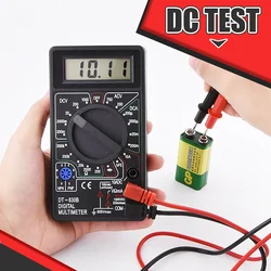 Mini Handheld Digital Multimeter, DT830B LCD Digital Multimeter AC DC Voltage Gauge with 750/1000V High Safety Voltmeter Ammeter