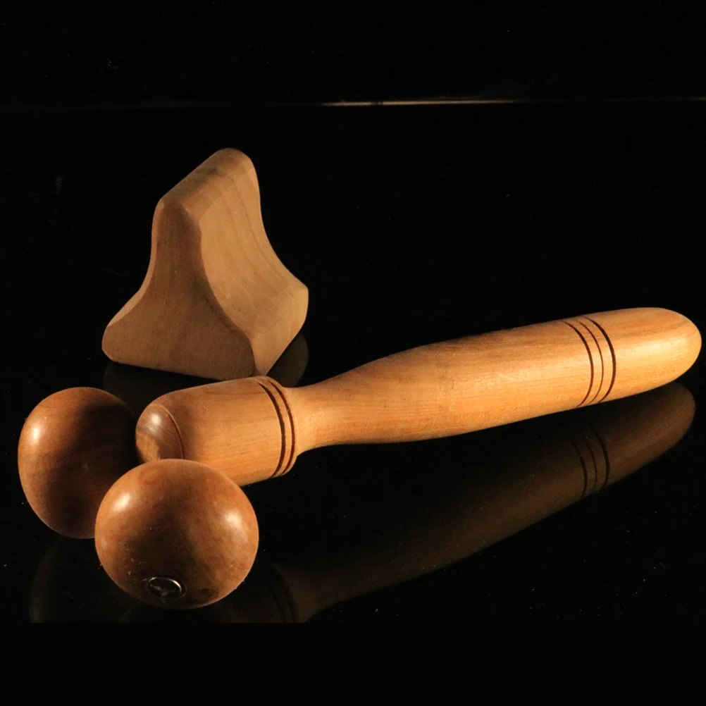 

Деревянный массажный ролик, массажер для всего тела, успокаивающий, способствующий кровообращение, снимающий усталость и боли в