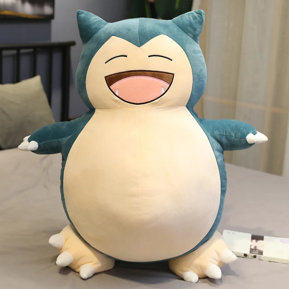 Giant Pokemon Cartoon Snorlax Plush Toys Soft Anime Figure  Big Gengar Stuffed Toy Pause Office Bed Nap Sleep Pillow Cushion