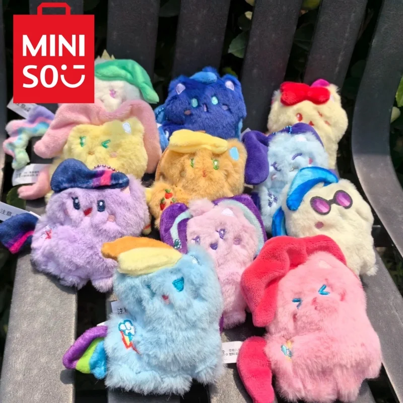 Miniso New Arrival My Little Pony Plush Cute Pony Series Genuine Pendant Doll Schoolbag Decoration Childrens Toys Kawaii Gifts