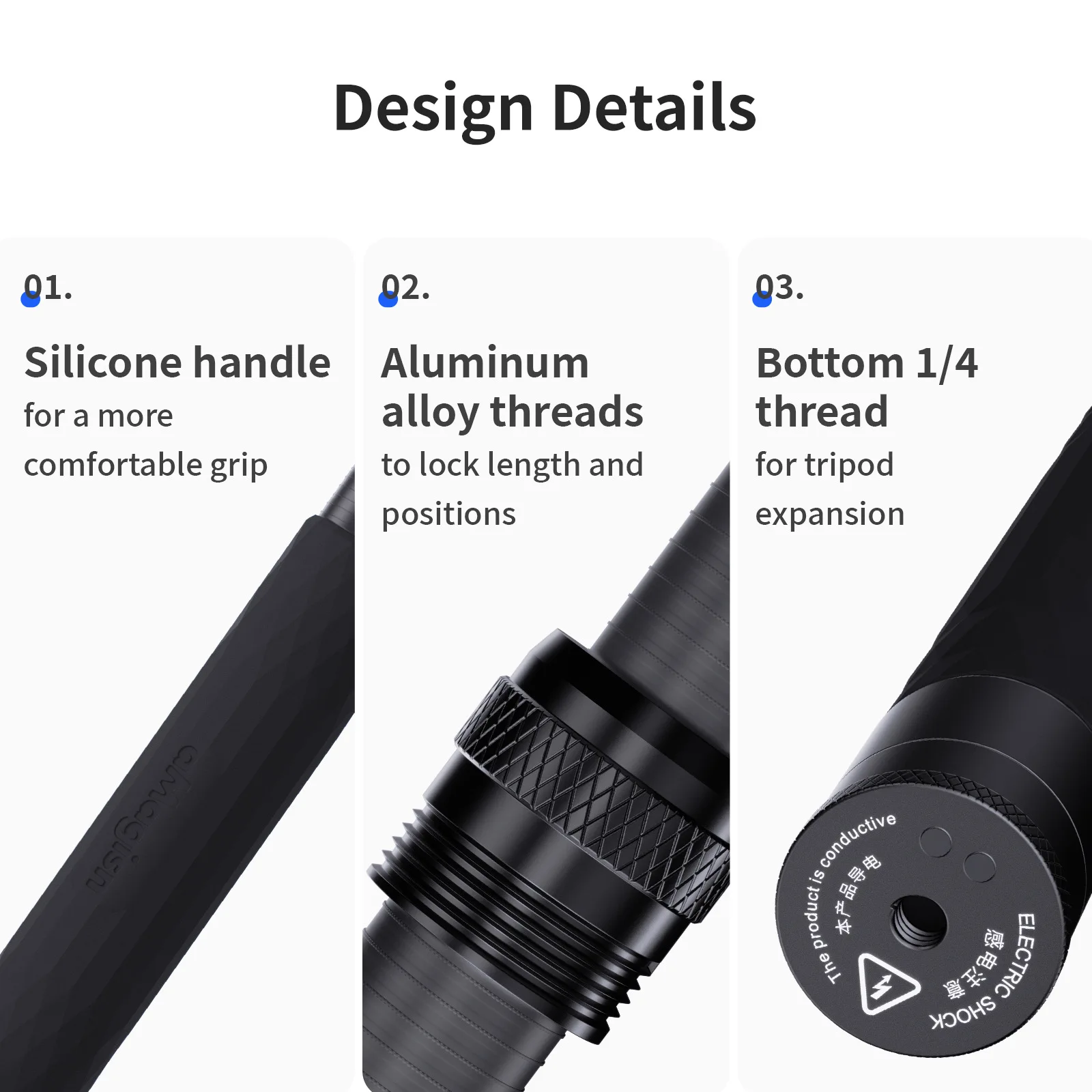 aMagisn 3m Karbonowy, Niewidoczny Selfie Stick do Insta360/DJI/GoPro, Przedłużka, Akcesoria — zdjęcie produktu 6