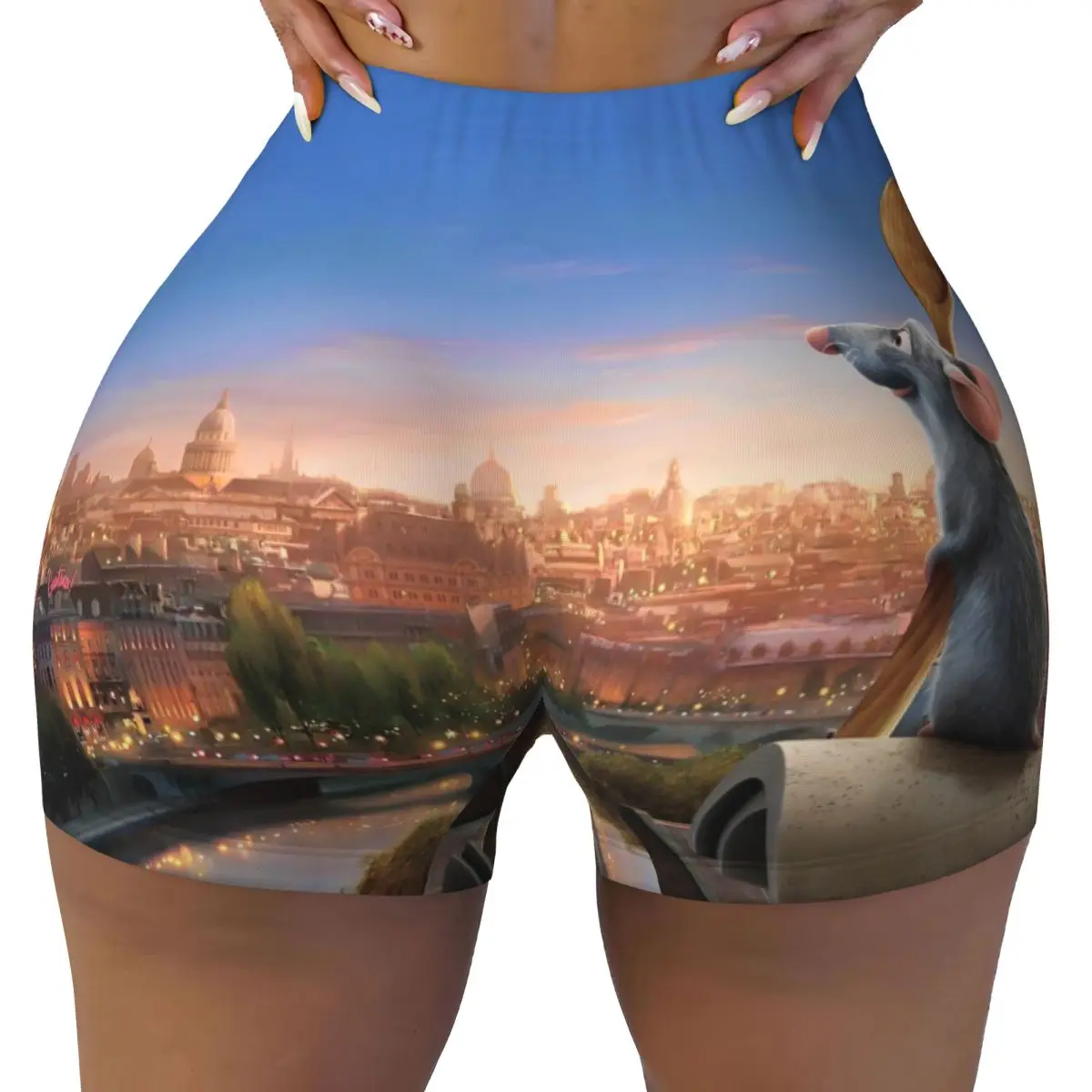 

Женские спортивные шорты с принтом Реми из «Рататуи», классические шорты для фитнеса, волейбола, велоспорта и йоги