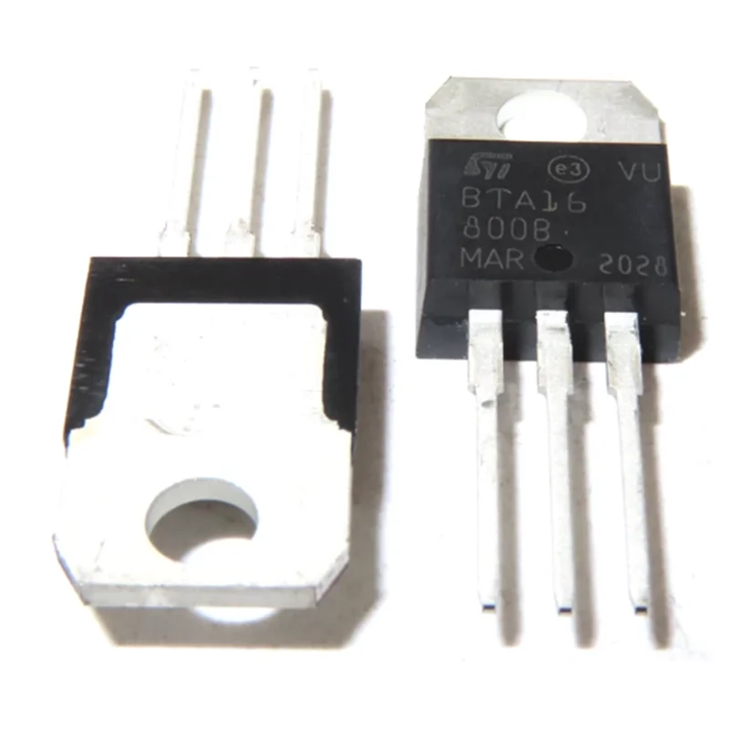 10PCS-50PCS BTA16-600B BTA16-600C BTA16-800B BTA16-800C TO220  Bidirectional thyristor (TRIAC, conducts both ways)