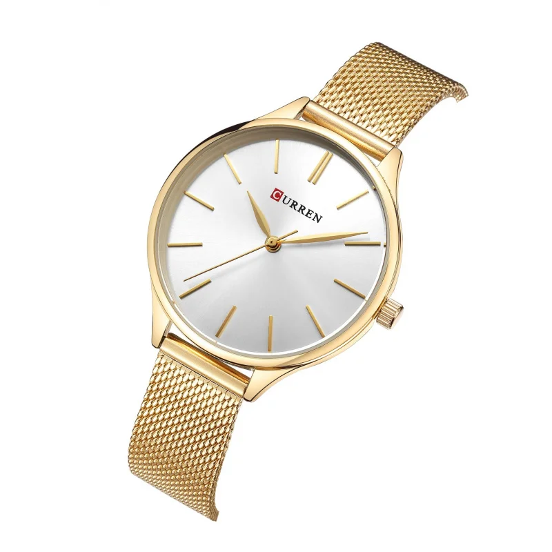 Curren 9024 Orologio da donna Cintura in acciaio Orologio da donna al quarzo Orologio impermeabile Orologio da donna casual alla moda