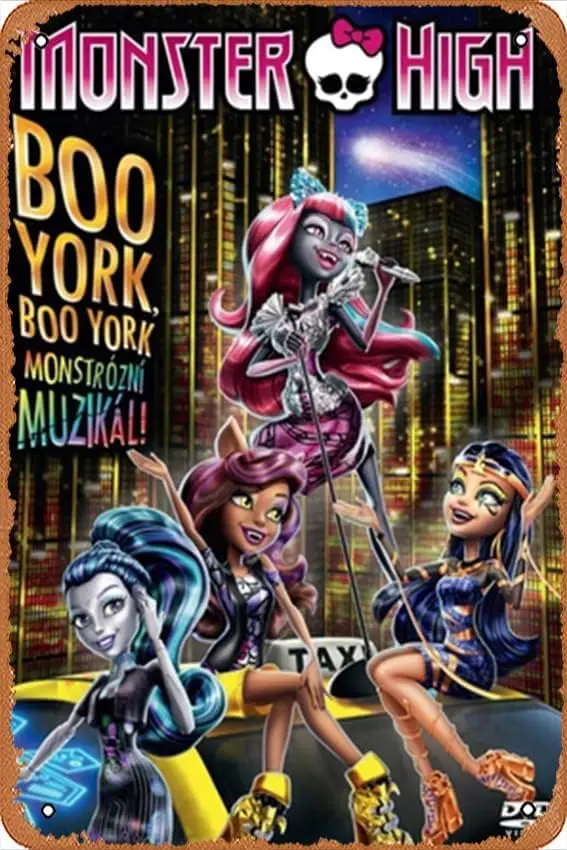 Animación clásica, juego de televisión y cine alto: Boo York, Boo York, decoración artística de pared, letrero de Metal, 8x12 pulgadas
