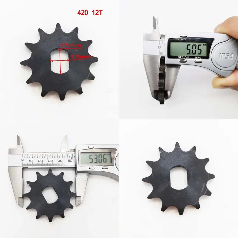 BM1418ZXF 9T 10T 12T 14T 16T 420 428 Electric Tricycle Sprocket for Chain Drive Bicycle Motorcycle Gear Brushless DC Motor Pinio